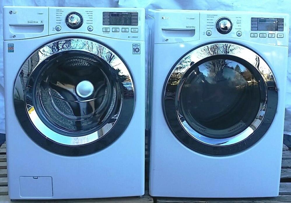 PICKUP LG SET Washer & Electric Dryer Washing Machine WM3670HWA DLEX3370W White