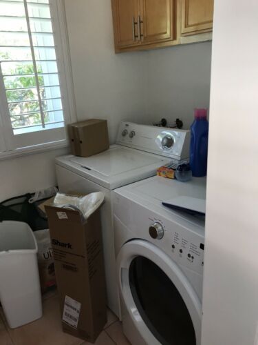 Washer and Front Load Dryer Set White
