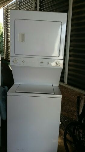 GE 3.8 cu. ft. Washer and 5.9 cu. ft. Electric Dryer Laundry Center