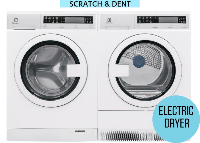New Scratch/Dent Electrolux Compact Front Load Laundry Set- Electric Dryer