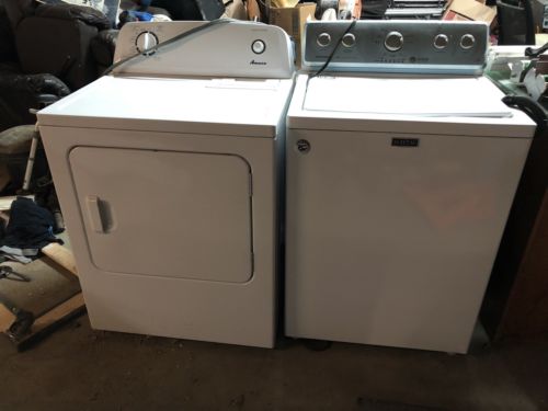 washer and dryer set used maytag /Amanna