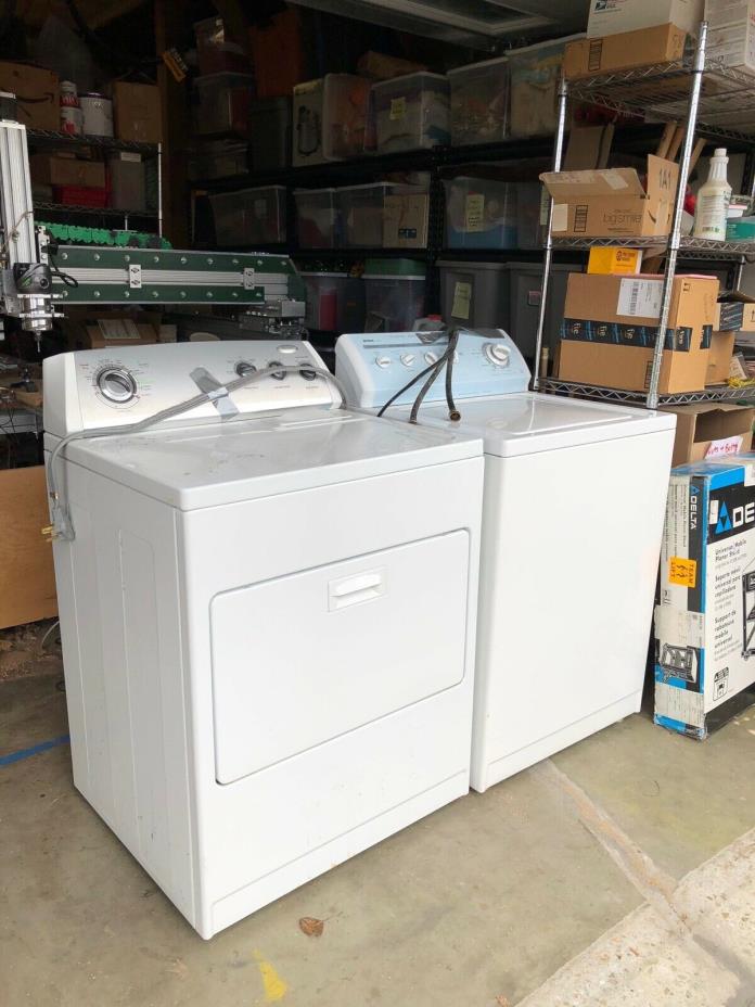 USED Kenmore washer and Whirlpool dryer, both white (***LOCAL PICK UP ONLY***)