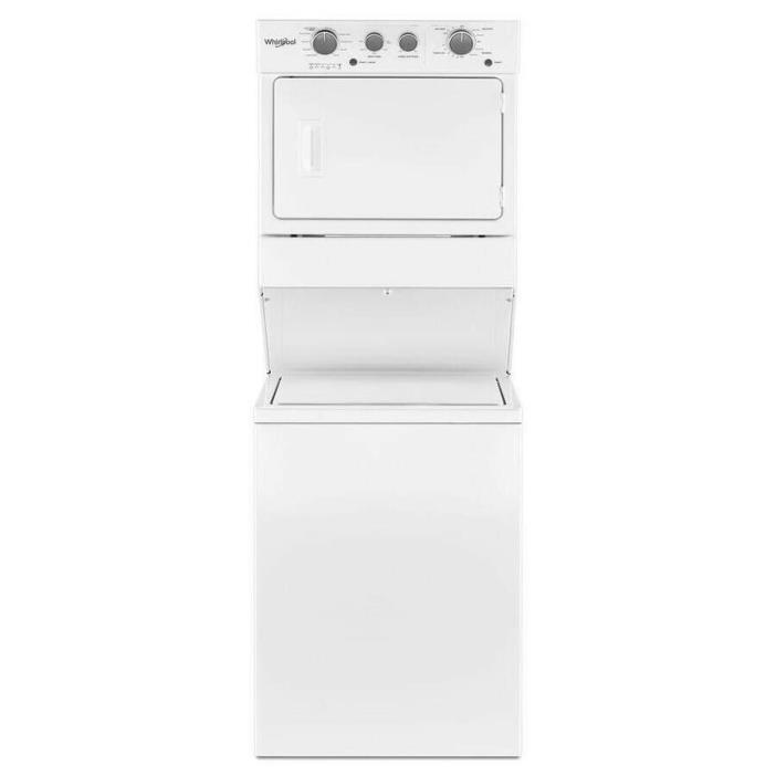 Whirlpool Electric Stacked Laundry Center with 1.6-cu ft Washer and 3.4-cu ft Dr