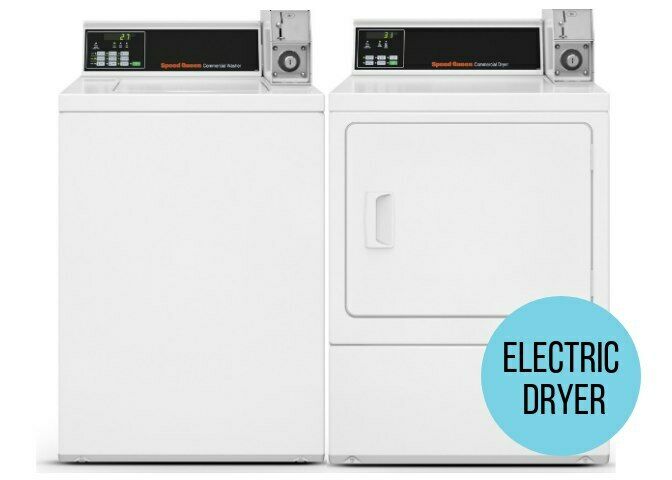 Speed Queen Commercial Coin-Op Laundry Set - Washer & 220V Electric Dryer