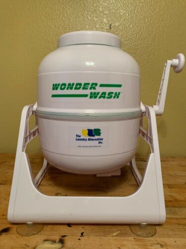 Wonder Wash - Manual Clothes Washer - Mobile Hand Powered - Portable Washing