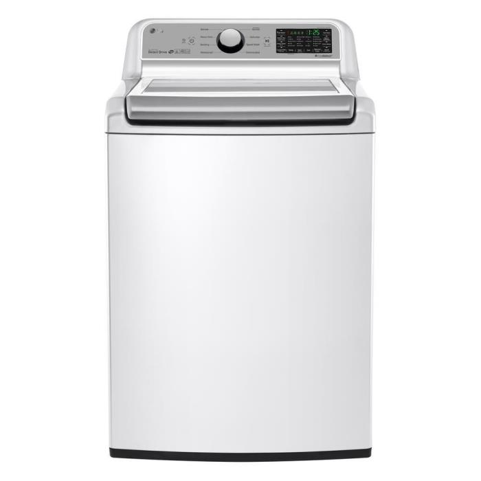 LG 5.0 cu. ft. Smart Top Load Washer with Wi-Fi Enabled in White WT7200CW