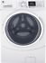 GE GFW450SSKWW High-Efficiency White Front Load Washing Machine with Steam