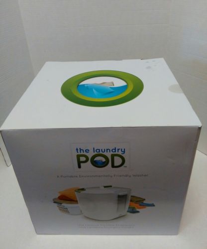 StoreBound The Laundry Pod 2.0 Portable Eco=Friendly Washing Machine White Green