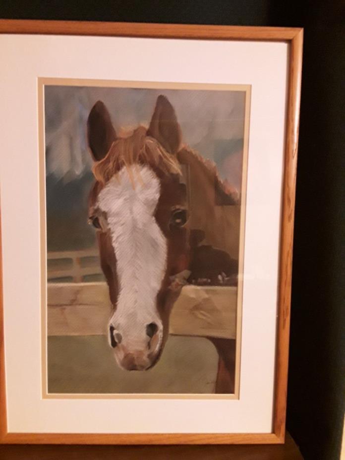 ORIGINAL PASTEL HORSE PORTRAIT 