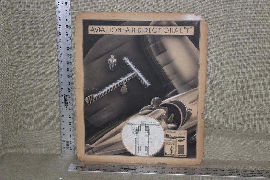 ORIGINAL 1930's AVIATION AIR DIRECTIONAL 