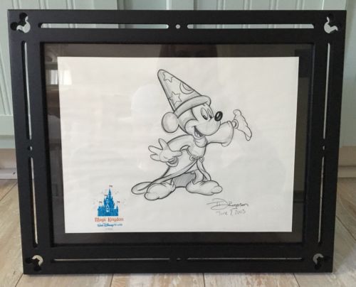 Tim Rogerson Original Pencil Cel Sketch Drawing ‘03 Mickey Mouse Sorcerer Disney