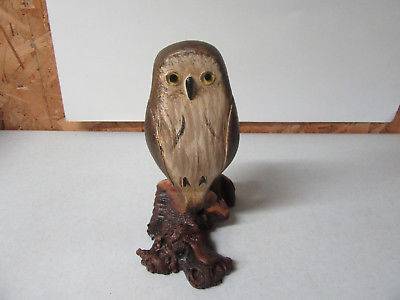 Jim Slack Pekin Ill., Vintage Carved Pygmy OWL DECOY