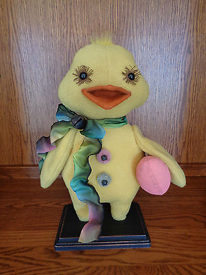 Handmade Primitive Folk Art Standing Easter Chick Doll Decor
