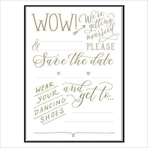 Cheree Berry Love Lettering Save the Date Wedding Invitations by Galison