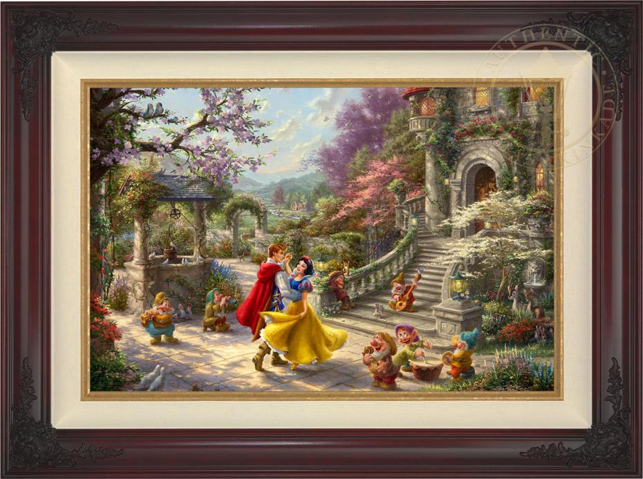 Thomas Kinkade Snow White Dancing in the Sunlight – Limited Edition 18x27 GP