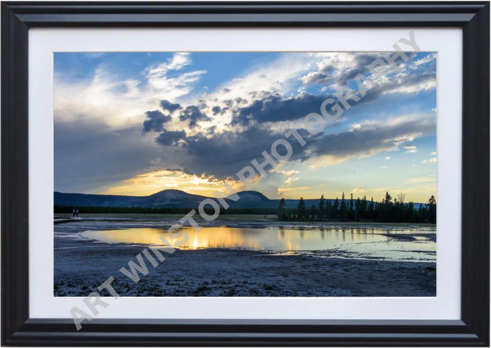 Fine Art Photography Sunset at Yellowstone Ltd Ed #2 Archival Matte 11x17