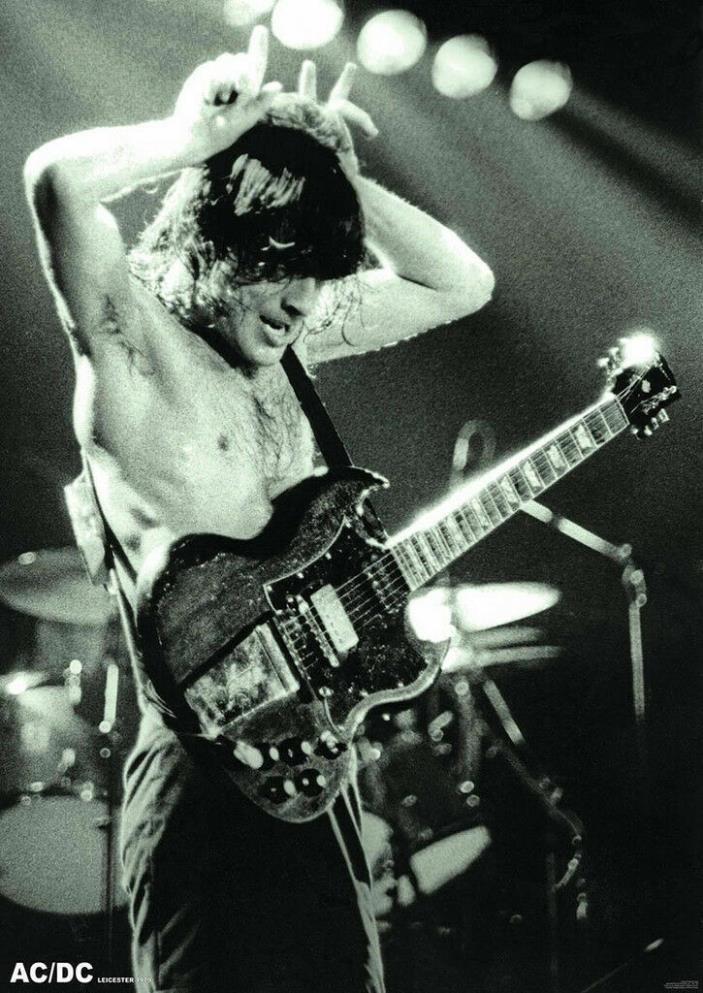 AC DC Angus Young  Poster