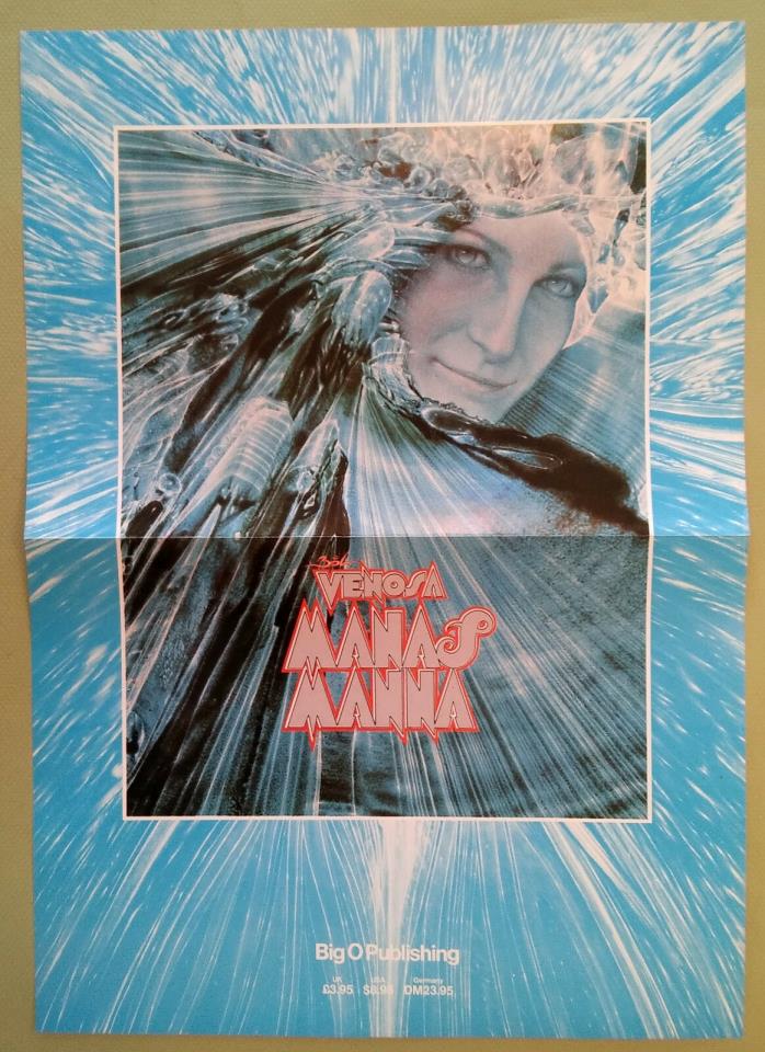 1970'S BIG O POSTER 2 SIDE ADVERTISING POSTER DEPICTING BOB VENOSA'S MANAS MANNA