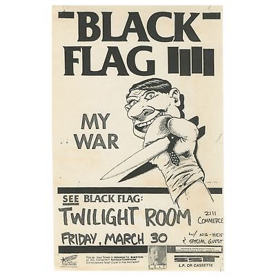 Raymond Pettibon / Black Flag – My War – Twilight Room 1985