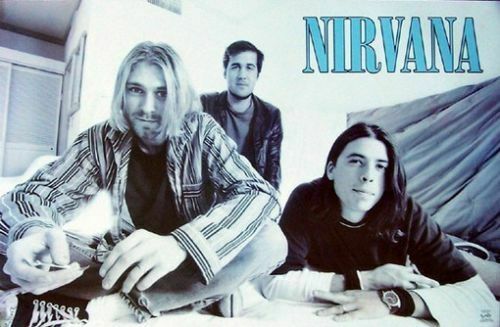 Nirvana Kurt Cobain Dave Grohl Original Rare Poster 22x34