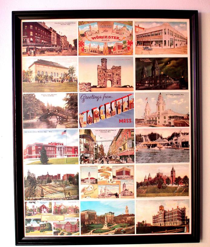 Worcester, Massachusetts Vintage postcards poster
