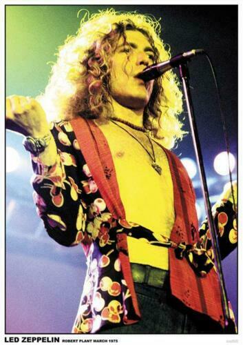 Led Zeppelin Band Robert Plant March 1975  Poster