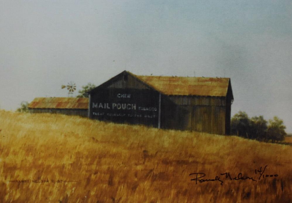 5x7 S&N Print, Chew Mail Pouch Tobacco Barn, Realism, Acrylic Painting