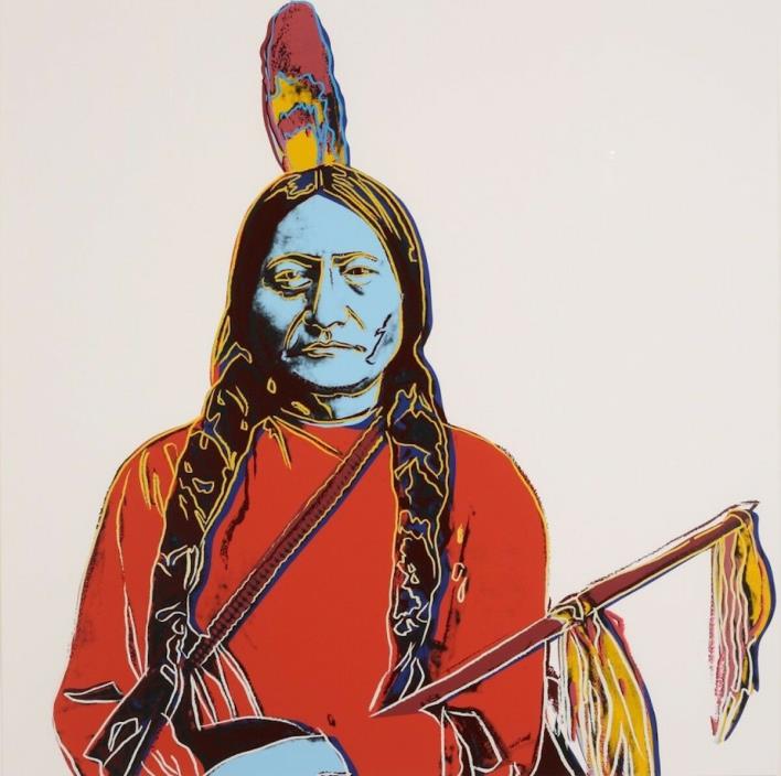 Andy Warhol | Sitting Bull | Authenticated by Andy Warhol Estate