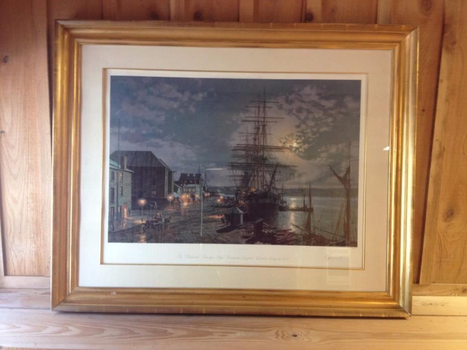 John Stobart Framed Print Sydney - The Blackwell Passenger Ship 