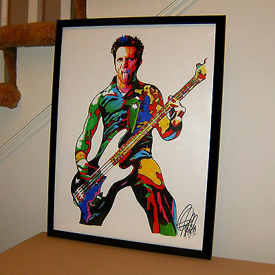 Mike Dirnt Green Day Bass Guitar Punk Rock Music Poster Print Wall Art 18x24