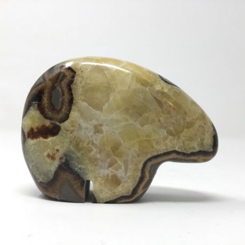 SEPTARIAN NODULE BEAR CARVING