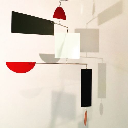 Hanging Mobile Art Sculpture - MONDRIAN 105 - 34”w x 20”h  360ModernMobiles