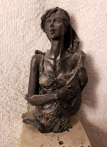 L.M. Lafuente Bronze Sculpture Marble Beautiful Unique 1 of a Kind