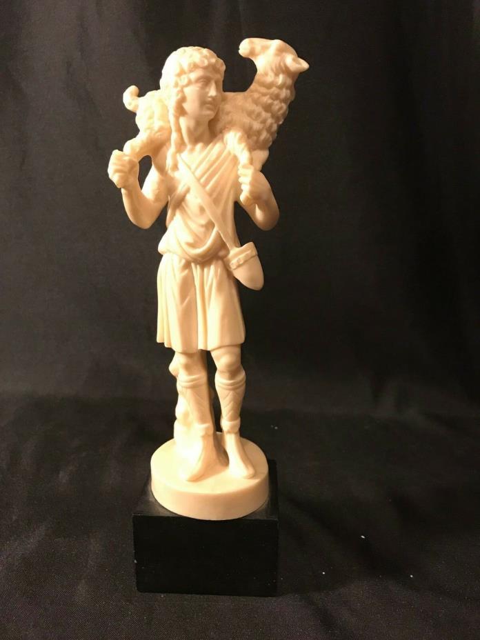 A. Santini Classic Figure Italy 'The Good Shepard' Statue Made in Italy