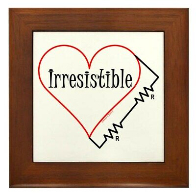 CafePress Irresistible Engineer Framed Tile (99677179)