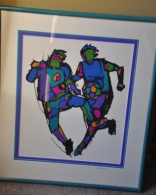 ANDREW CARSON SIGNED & NUMBERED 3/250 Soccer Silkscreen