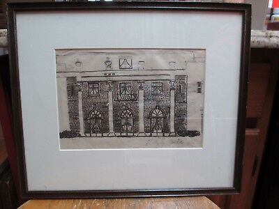 Hayley Lever (1876 - 1958) Signed Architectural Drawing