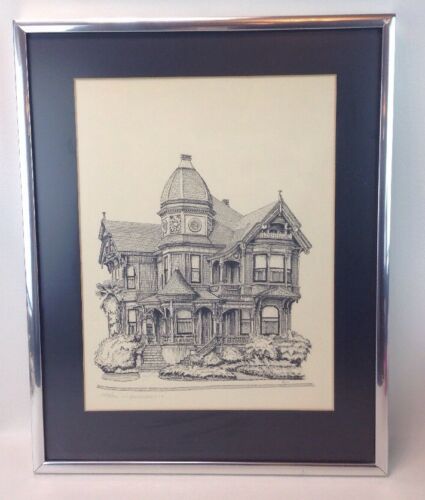 Picture Victorian Home Architecture SIGNED C HUMPHREY Limited Edition Framed