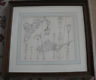 Signed BUSSE Pen & Ink Architectural Drawing Listed Artist Boston + Rare Book