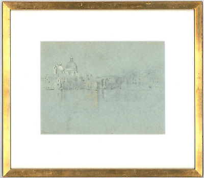 George Willoughby Maynard (1843-1923) - Framed Graphite Drawing, View of Venice