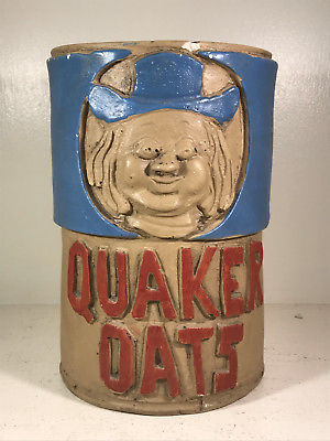 Outsider Art Quaker Oats Hand-Painted 8