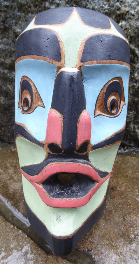 Northwest Coast VINTAGE Portrait Mask Master Carver Matilpi Signed Aboriginal