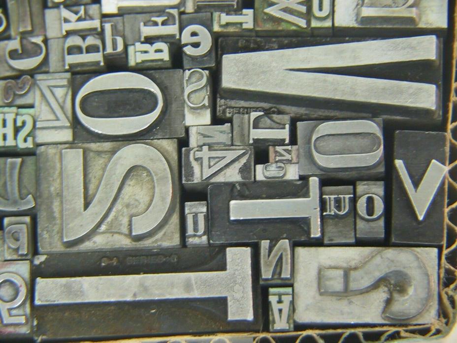 Mixed Metal Type  - Letterpress from the 50's era #06