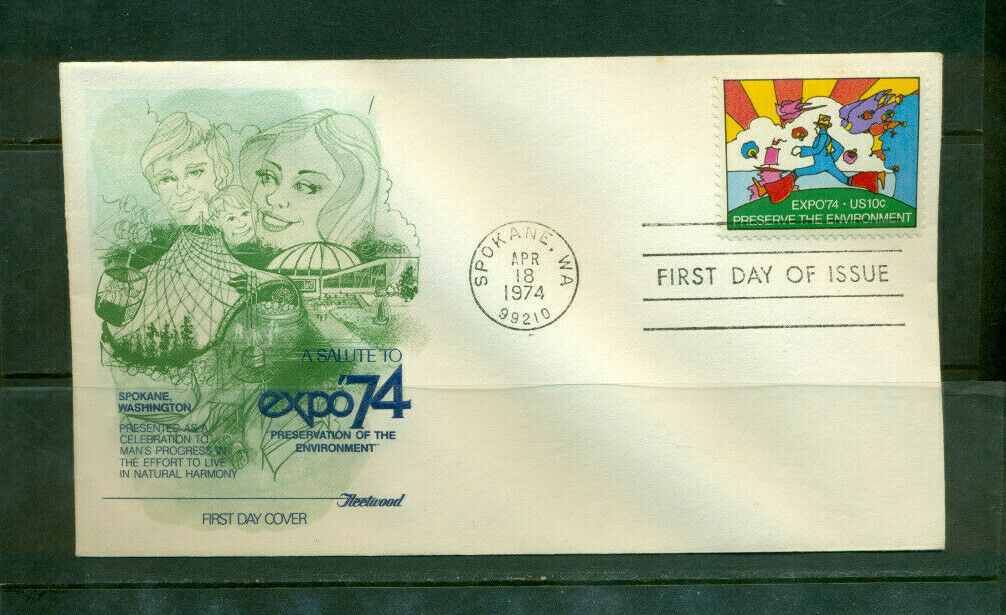 1974 First Day of Issue - honoring Peter Max - Fleeetwood Cachet