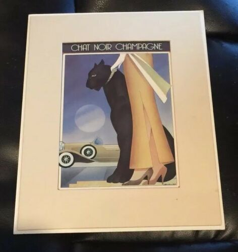 The Chat Noir PRINT Vintage Cat poster Stephen Haines Hall  8