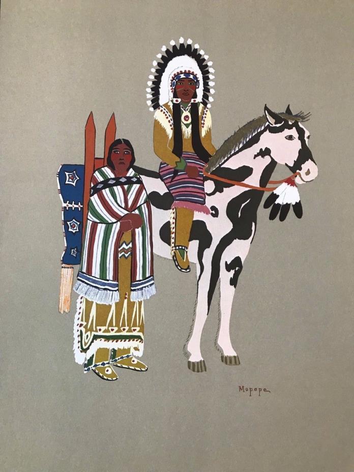 MOPOPE  Native American Kiowa 1979 BELL EDITIONS #16  15