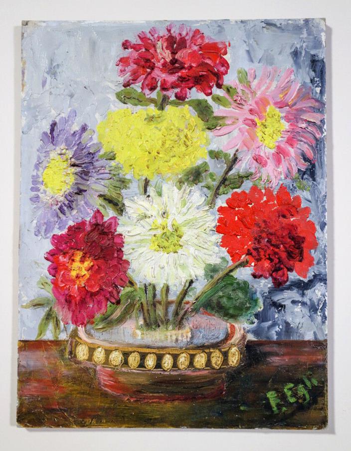 Original Signed Mini Oil Painting 