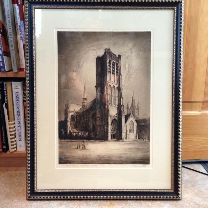 William Allison Martin Etching, 