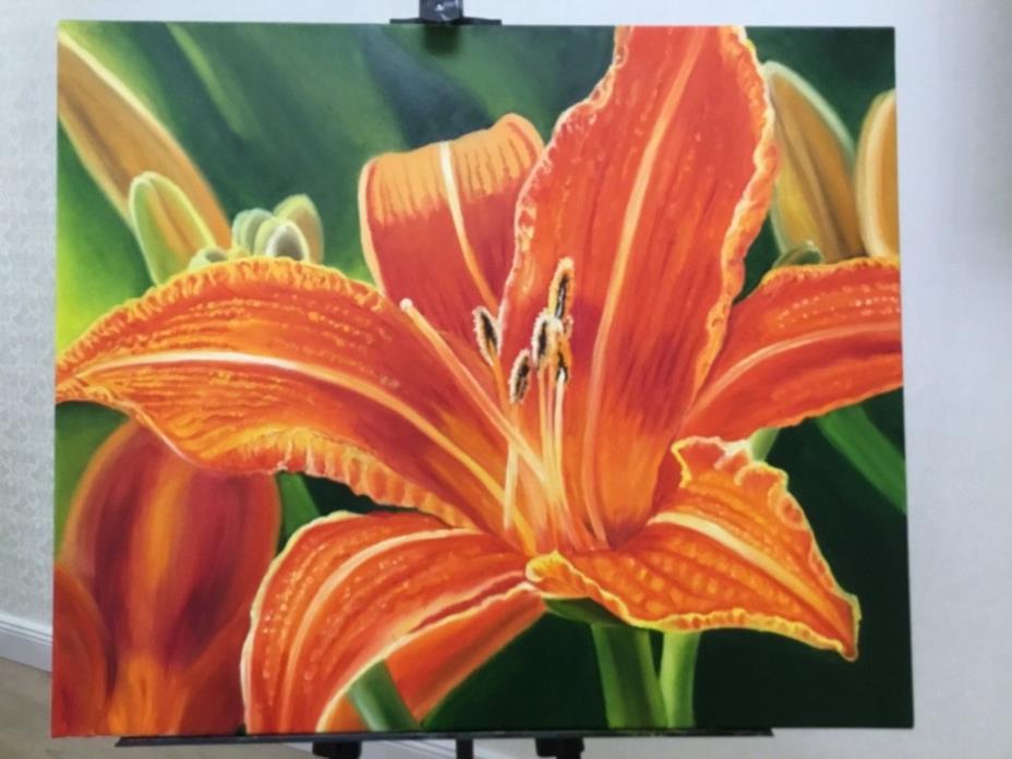 Flower  lily oil painting 50x60 cm
