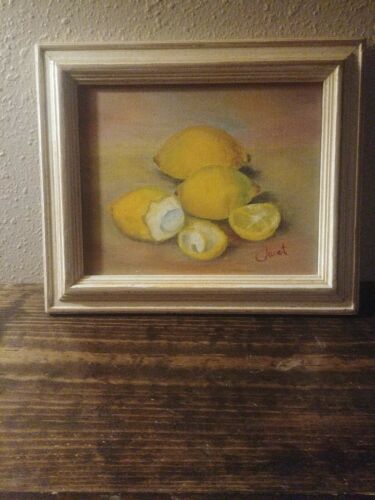 Original oil painting one of a kind, lemons, 8” x 10”